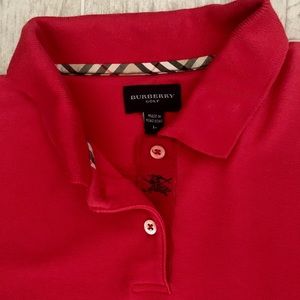 Burberry women’s polo ( red)